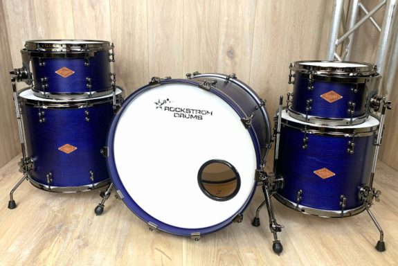 Rockstroh Drums Custom Set "Tobi Gerth 2" in seidenmatt- dunkelblau